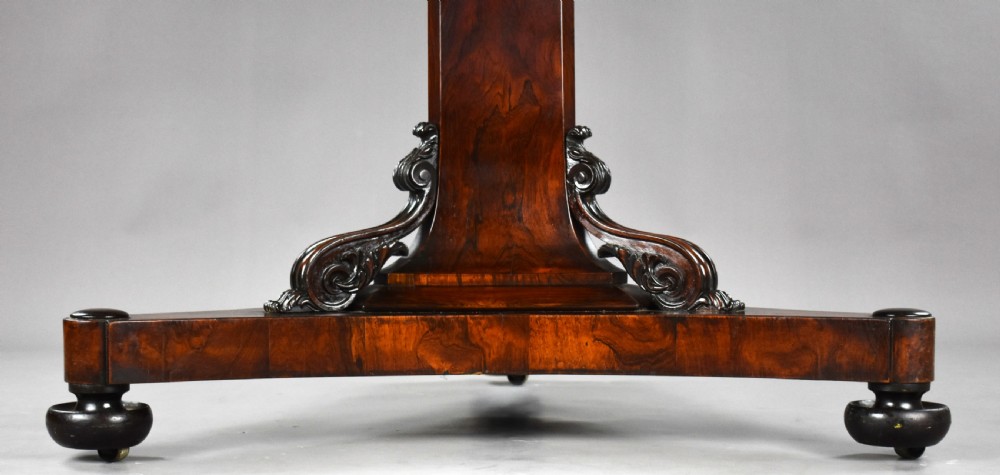 Large William IV Rosewood Circular Breakfast Table View VIII