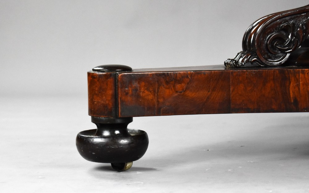 Large William IV Rosewood Circular Breakfast Table View IX