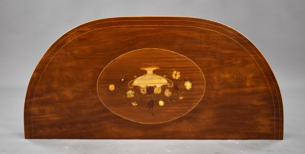 Pair of George III Mahogany Demi Lune Console Tables View VI