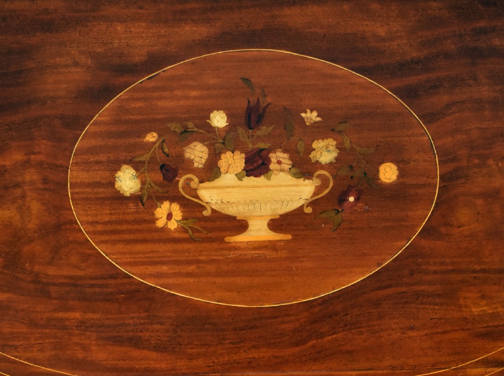 Pair of George III Mahogany Demi Lune Console Tables View VII
