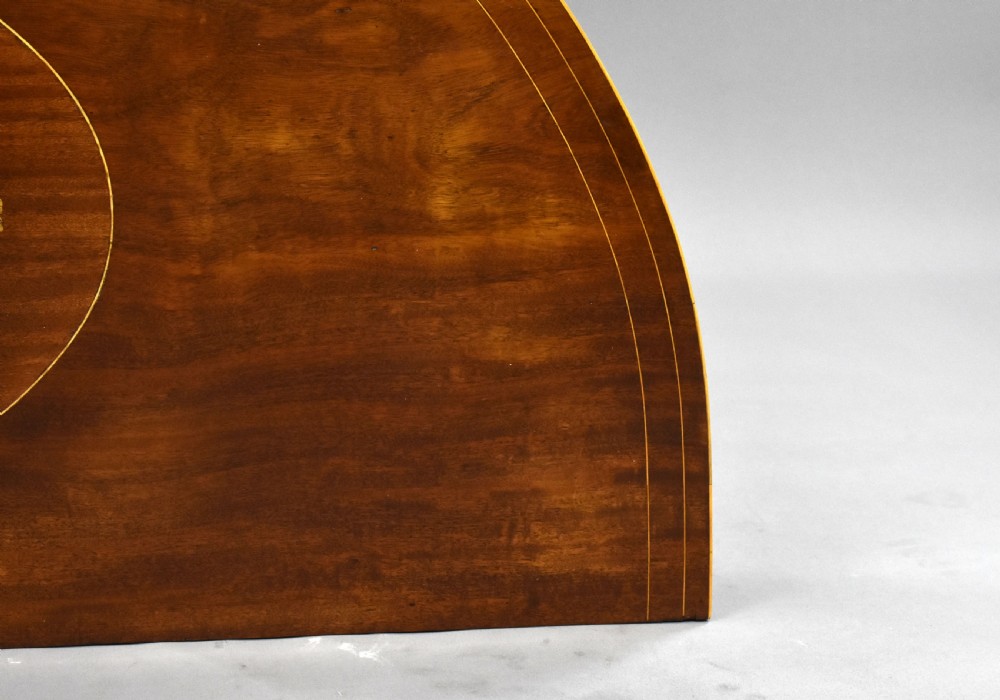Pair of George III Mahogany Demi Lune Console Tables View VIII