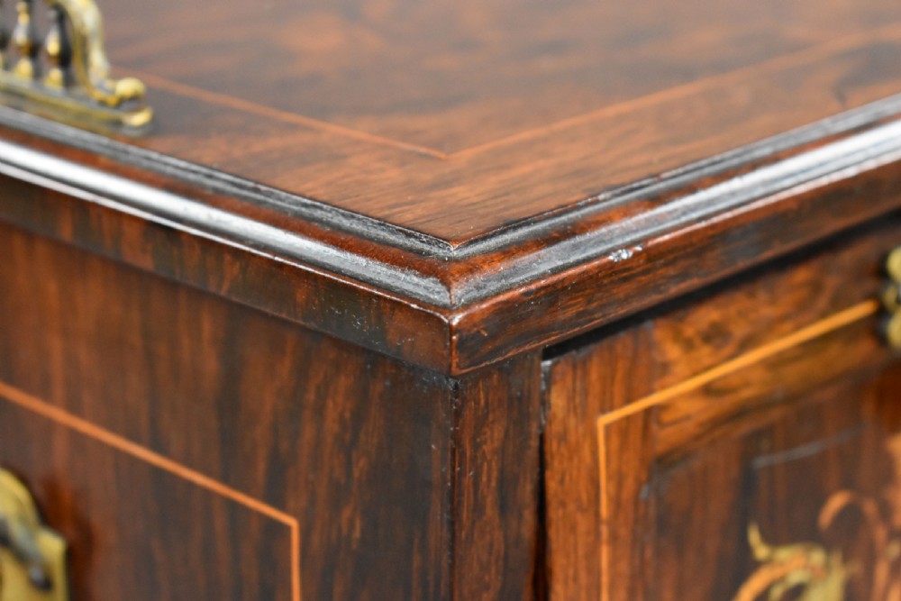 Victorian Rosewood Inlaid Coal Purdonium by Jas Shoolbred View XIII