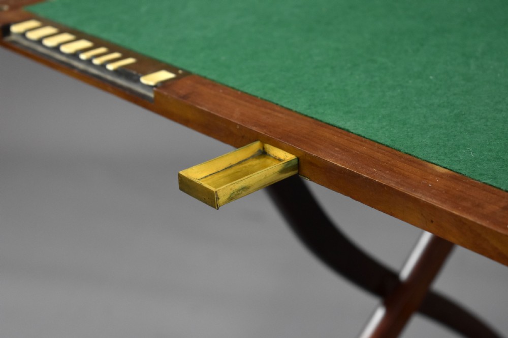 Edwardian Mahogany Bezique Table View IX