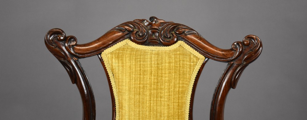 Pair Victorian Rosewood Chairs View VI