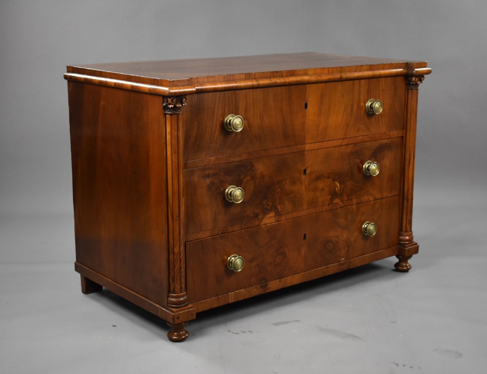 19th Century Continental Walnut Chest of Drawers