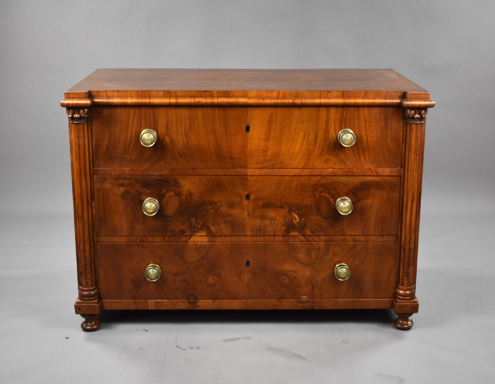 19th Century Continental Walnut Chest of Drawers View II