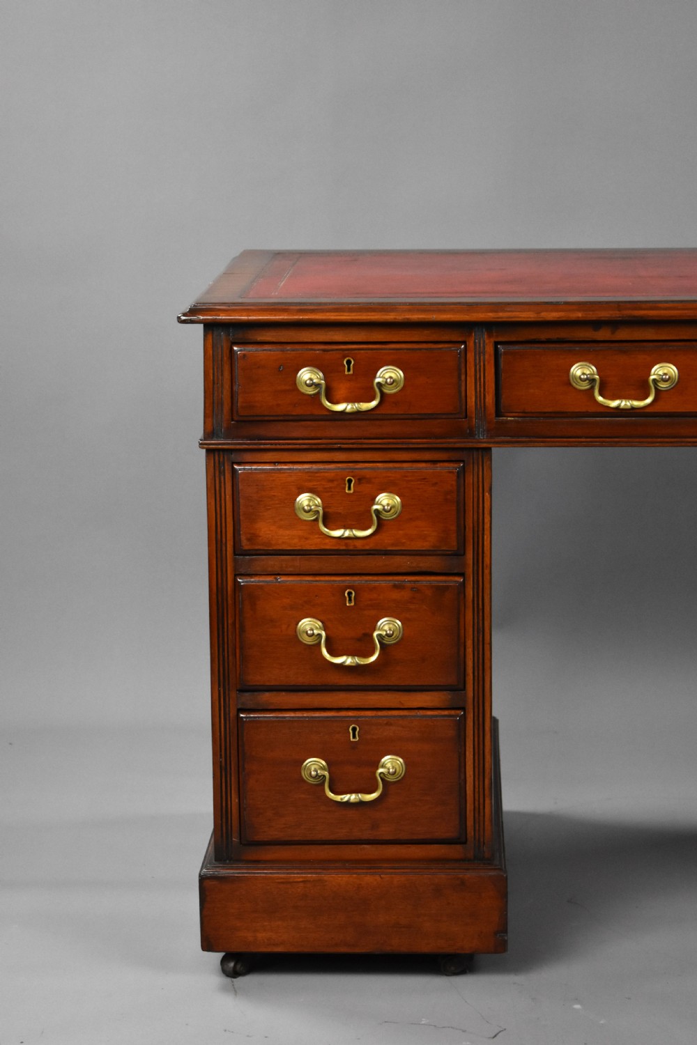 Edwardian Mahogany Pedestal Desk View II