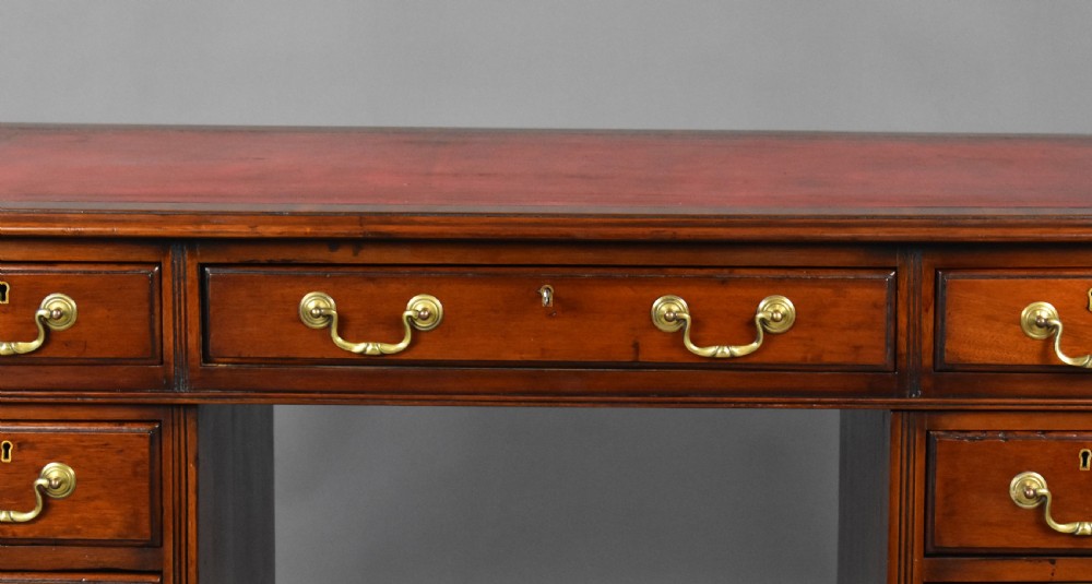 Edwardian Mahogany Pedestal Desk View III