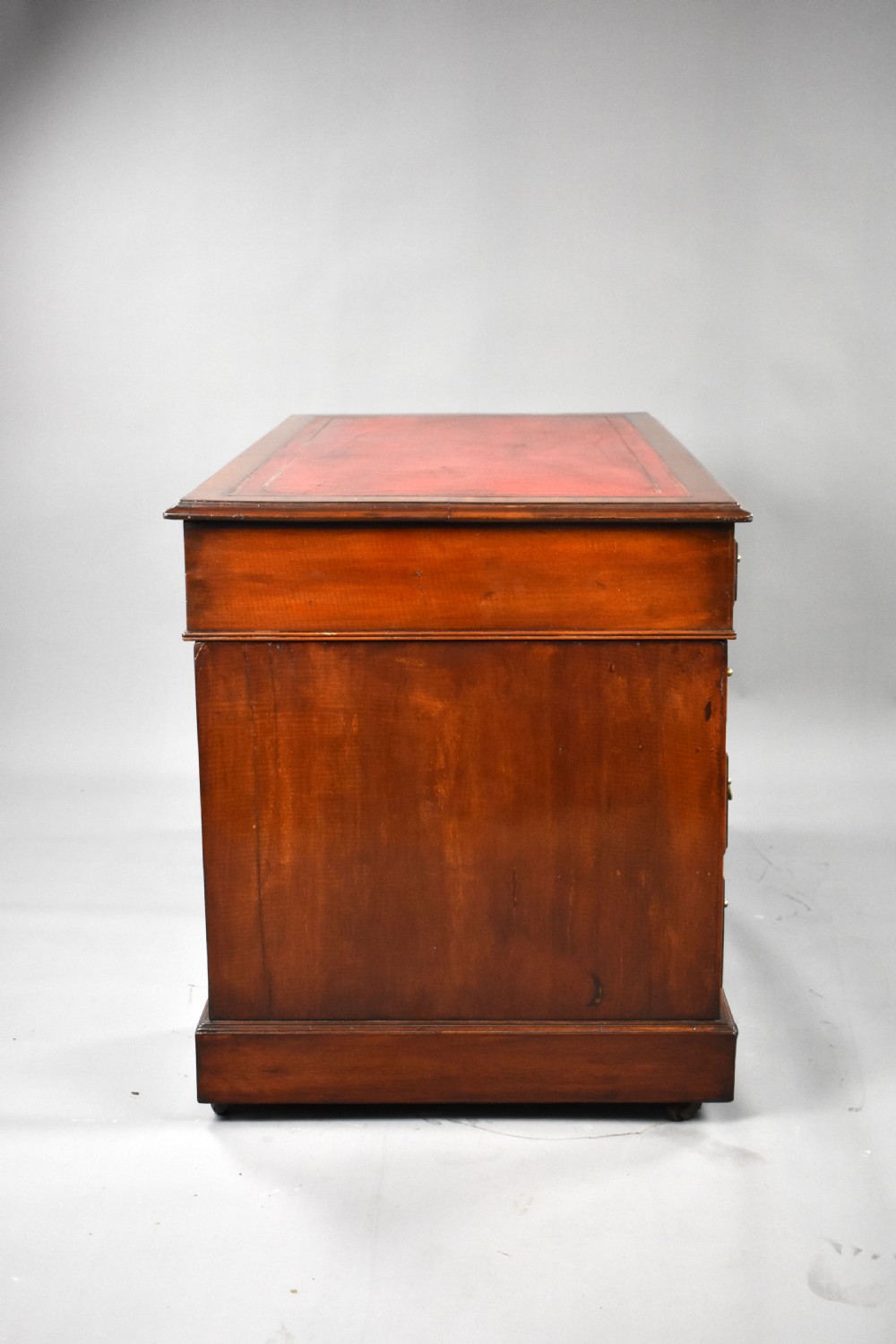 Edwardian Mahogany Pedestal Desk View VI