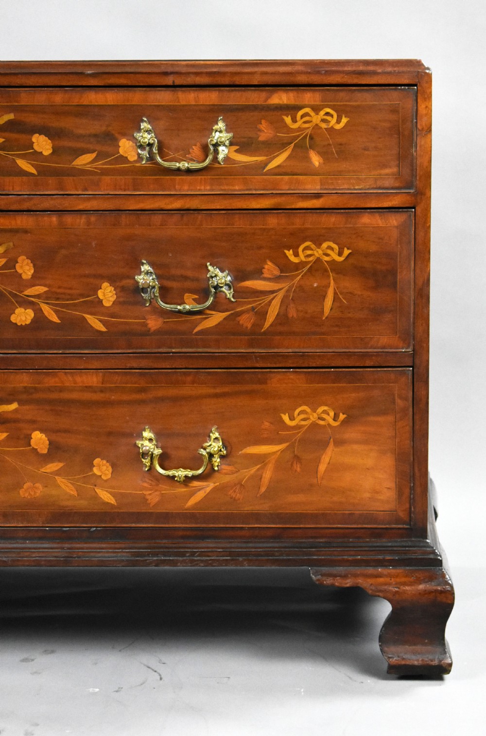 George III Mahogany and Inlaid Clothes Press View XIII