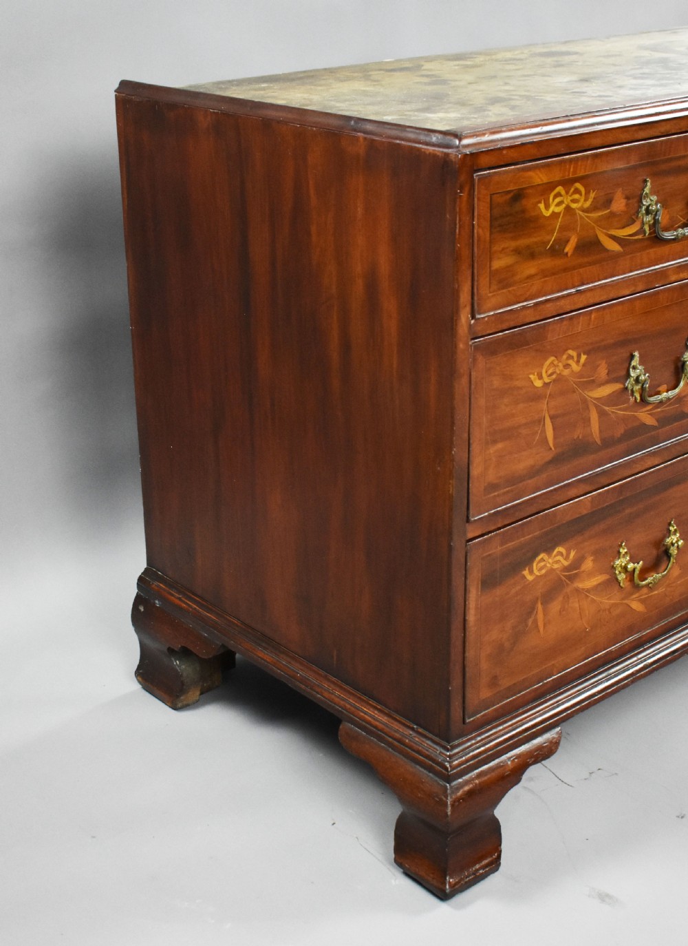 George III Mahogany and Inlaid Clothes Press View XIV