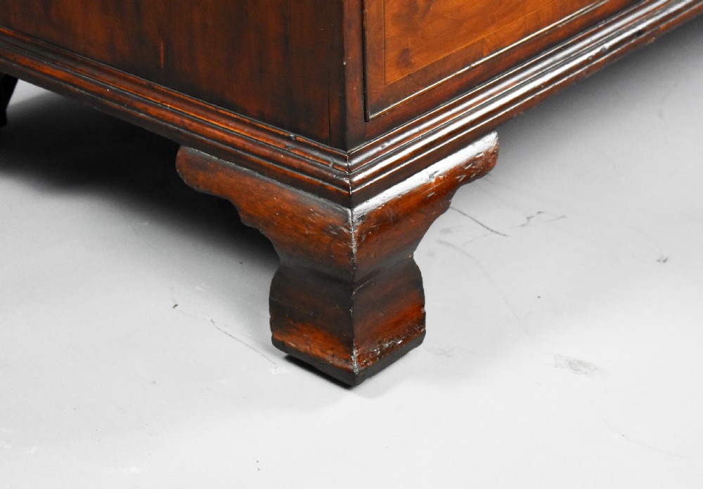 George III Mahogany and Inlaid Clothes Press View XVI