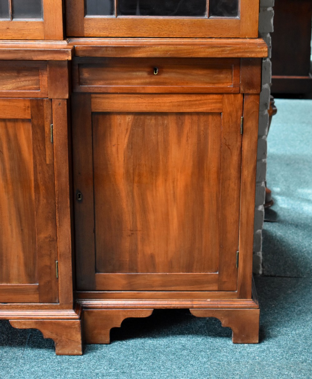 Victorian Mahogany Breakfront Bookcase View IX