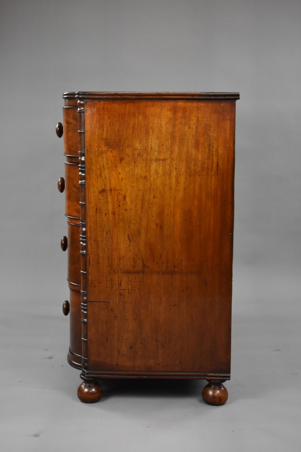 William IV Mahogany Bowfront Chest of Drawers View III
