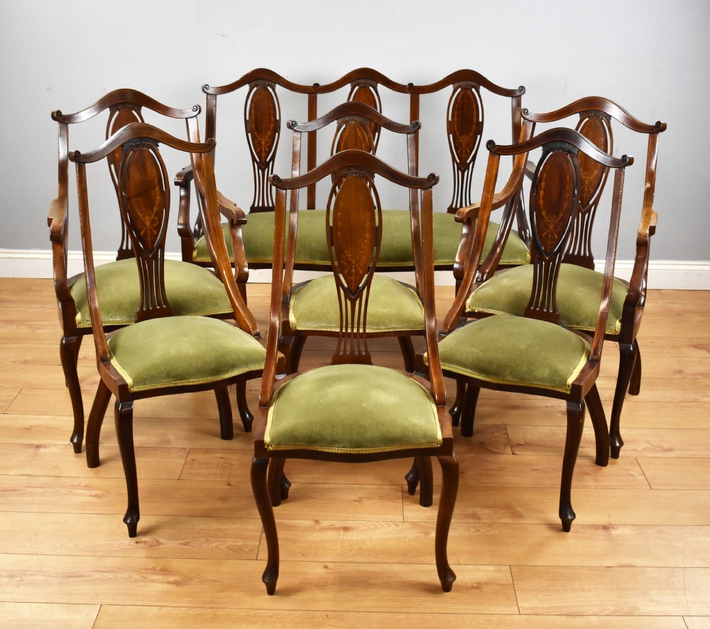 Victorian Mahogany Inlaid Lounge Suite