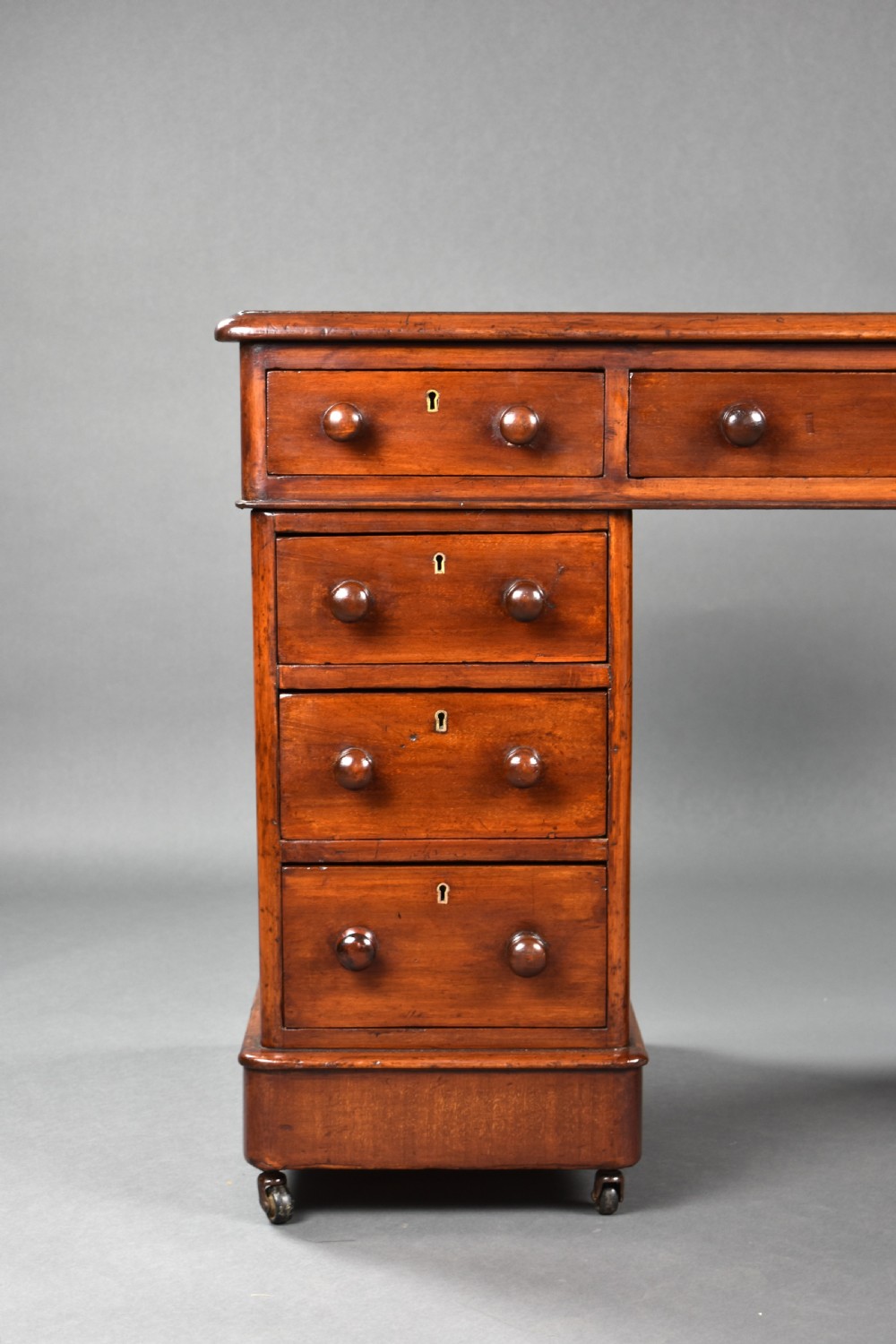 Victorian Mahogany Pedestal Desk View III