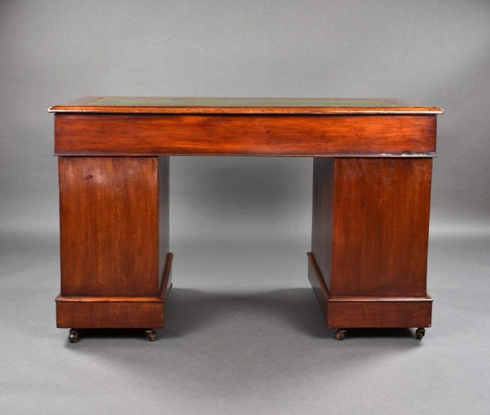 Victorian Mahogany Pedestal Desk View VII