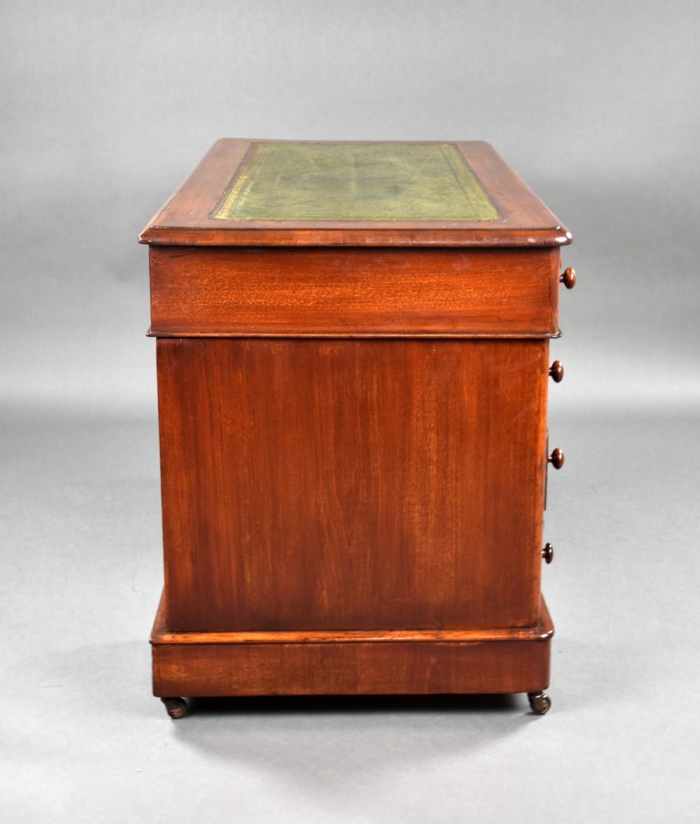 Victorian Mahogany Pedestal Desk View VIII