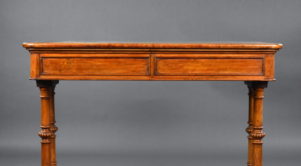 Victorian Walnut Writing Table by Doveston, Bird & Hull View VIII
