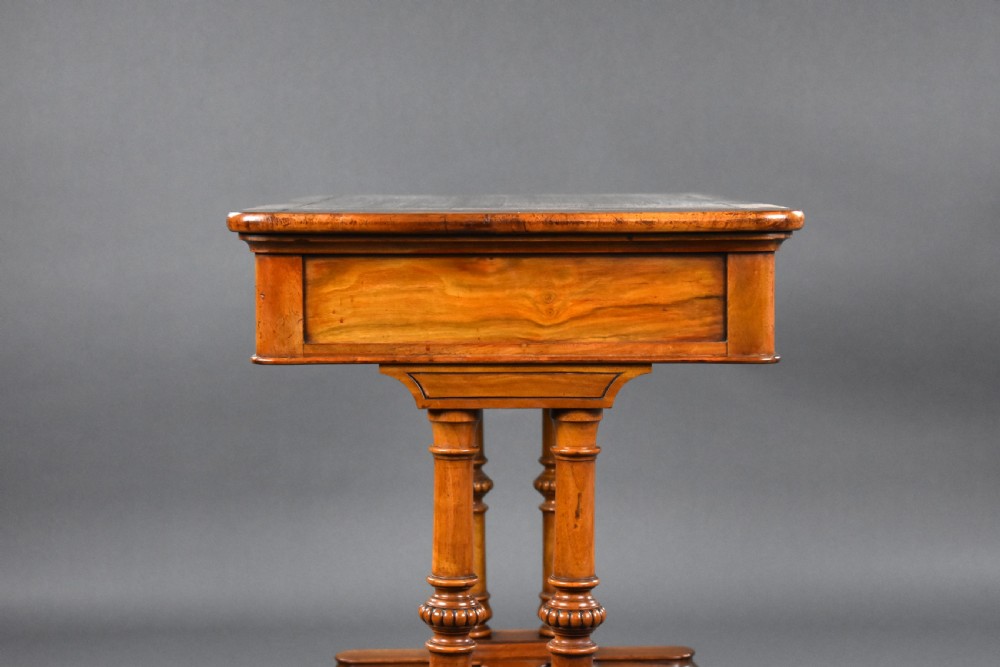 Victorian Walnut Writing Table by Doveston, Bird & Hull View XIII