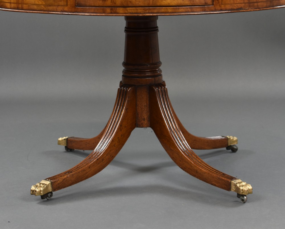 Edwardian Mahogany Drum Table View IV