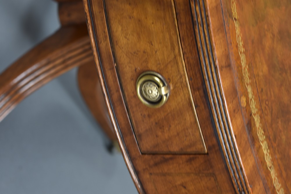 Edwardian Mahogany Drum Table View VII