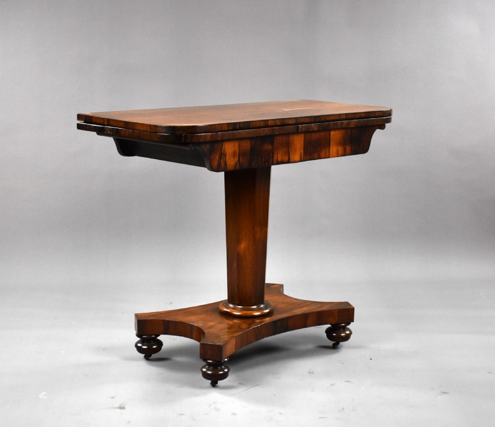 William IV Rosewood Card Table