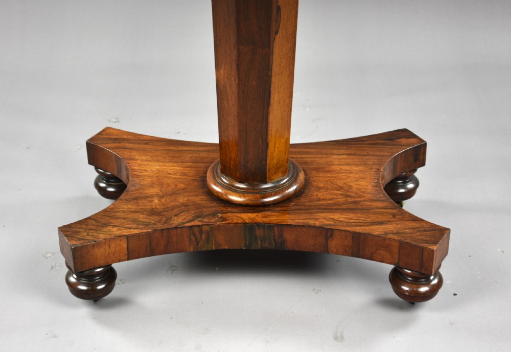 William IV Rosewood Card Table View VIII