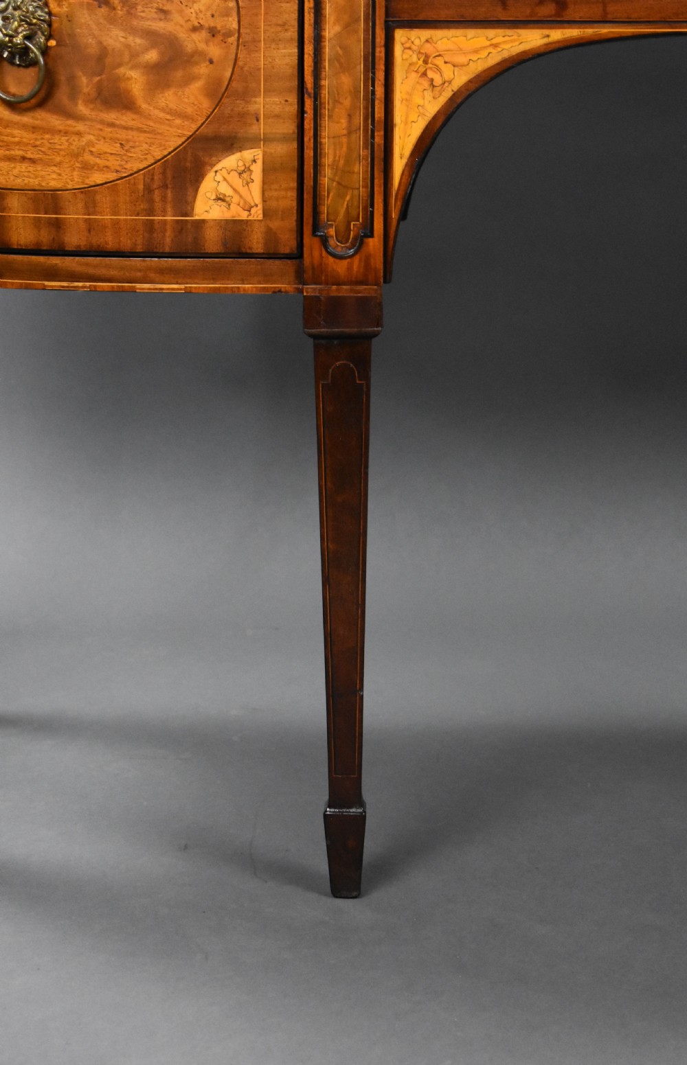George III Mahogany and Satinwood Sideboard View VIII