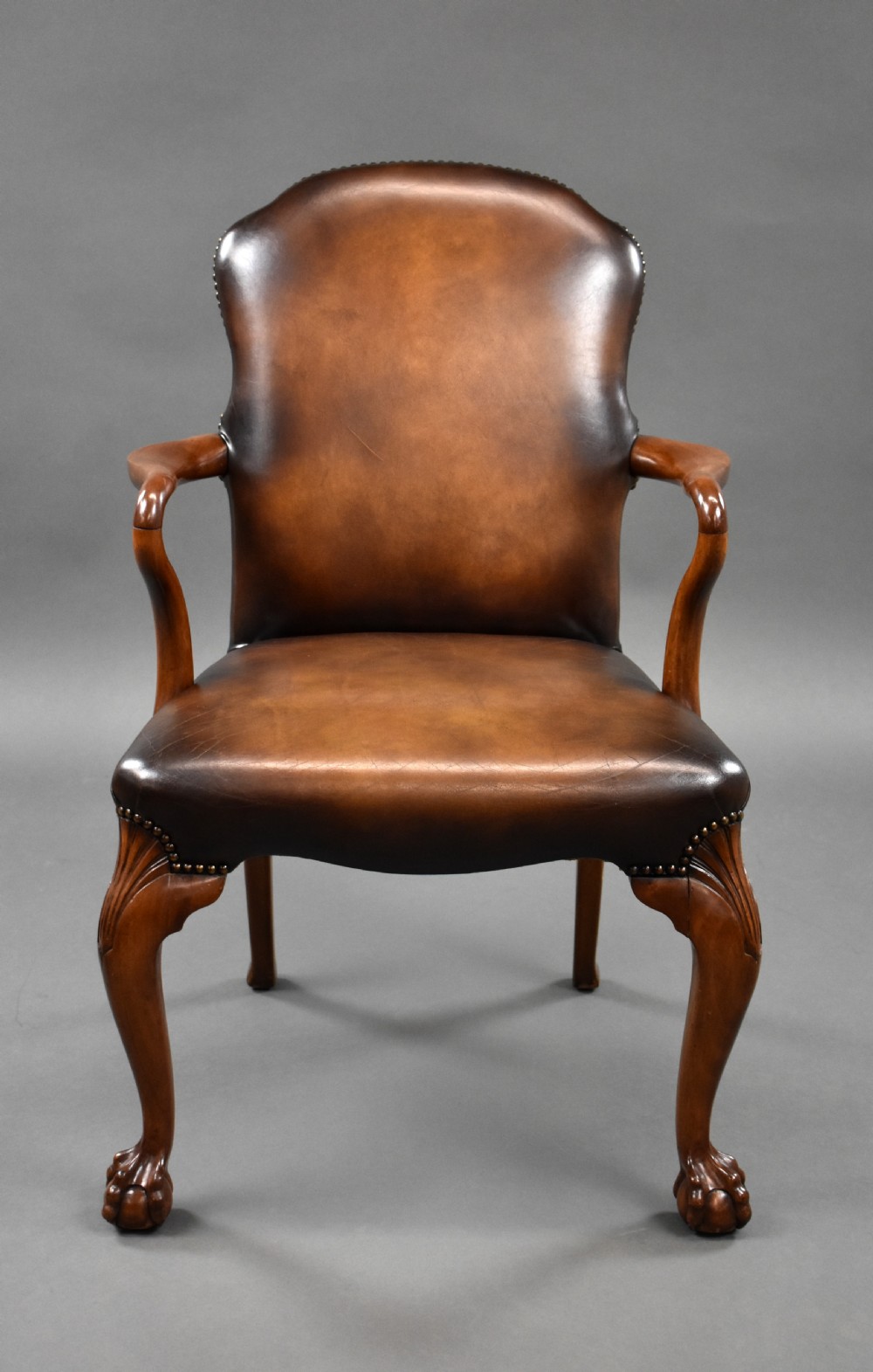 Pair of Georgian Style Open Armchairs View III