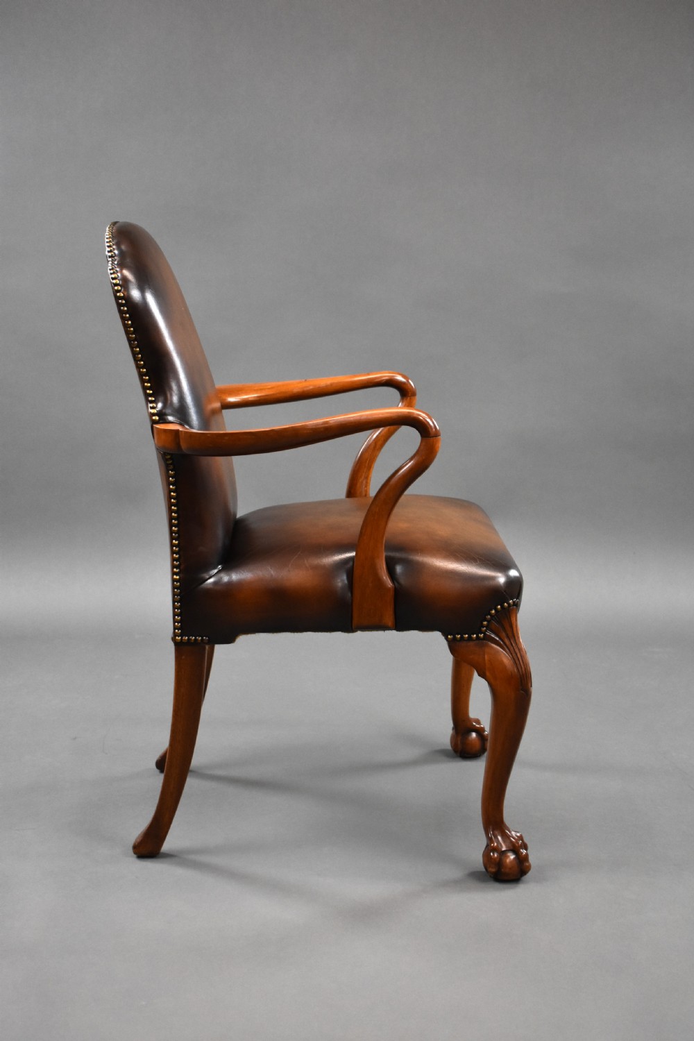Pair of Georgian Style Open Armchairs View IV