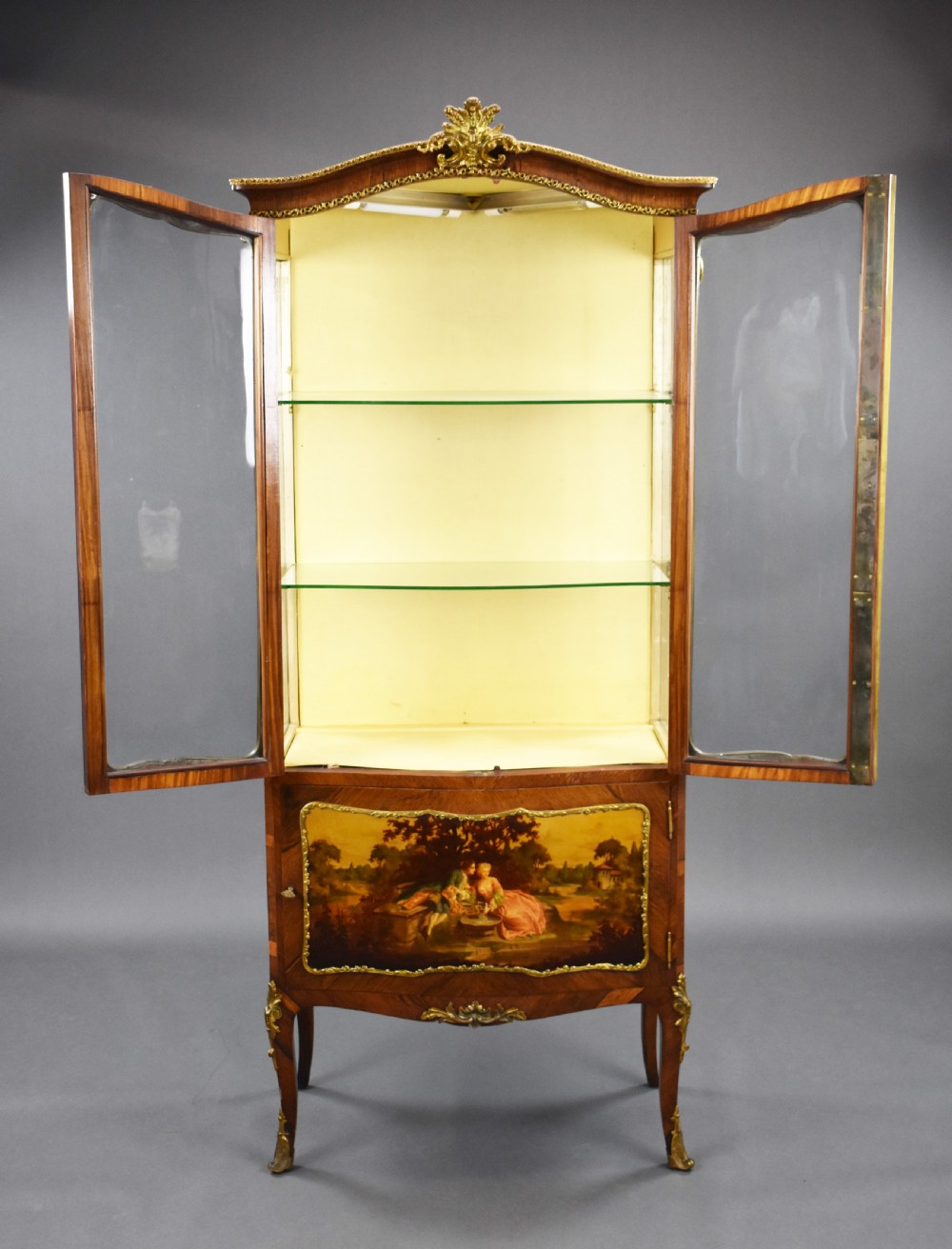19th Century French Vernis Martin Cabinet View XVIII