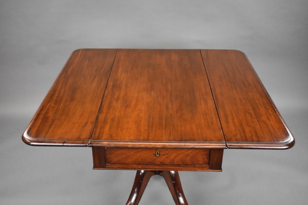 Regency Mahogany Pembroke Table View V