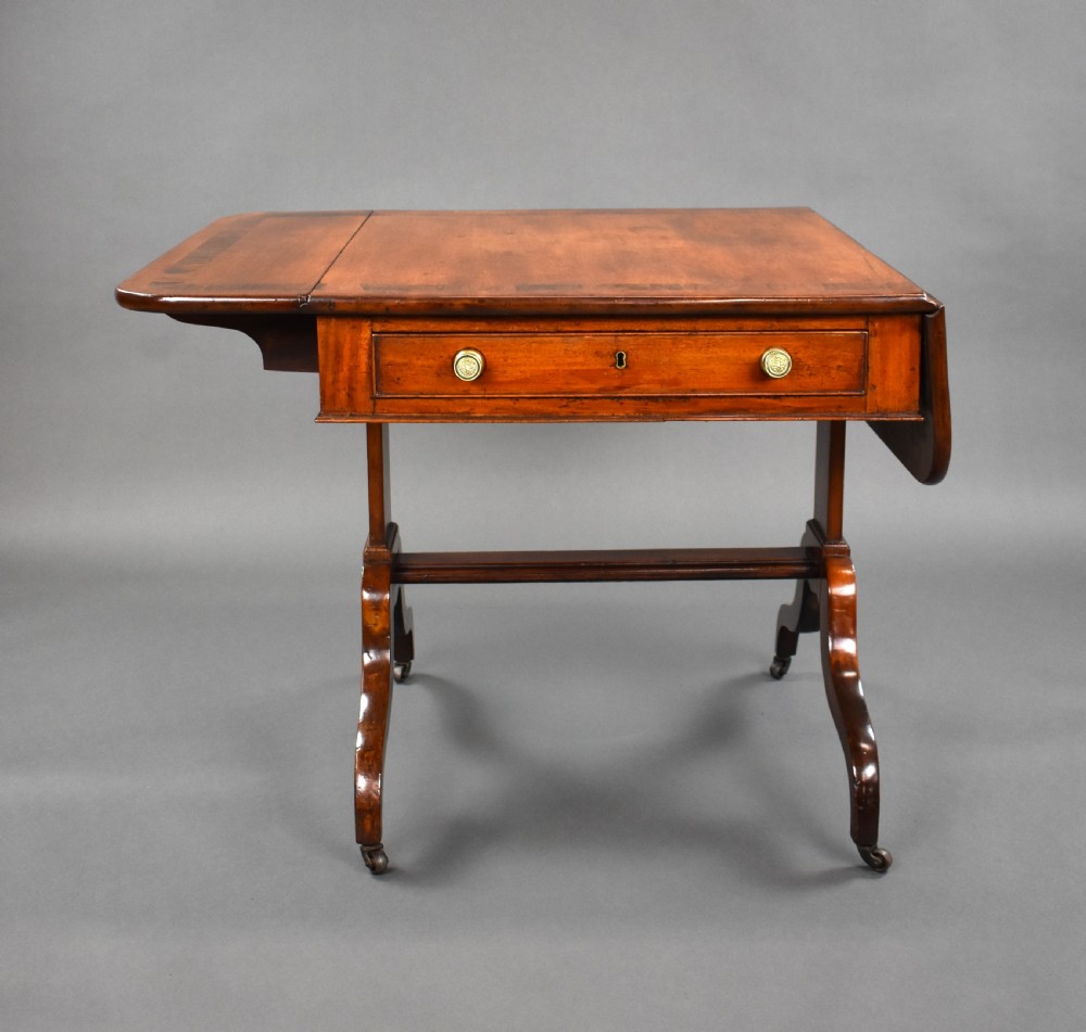 Regency Mahogany Sofa Table View IV