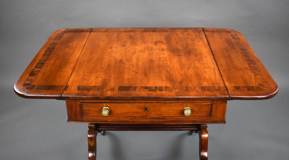 Regency Mahogany Sofa Table View VI