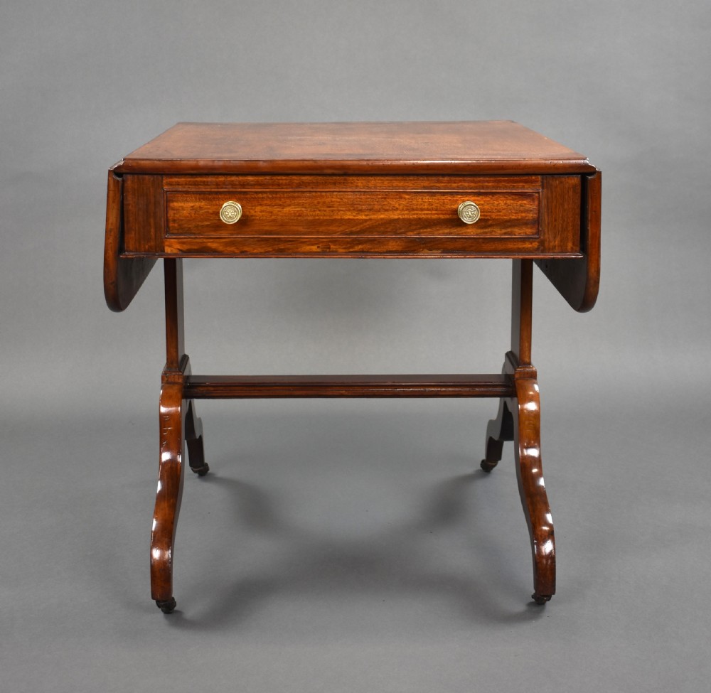 Regency Mahogany Sofa Table View XII
