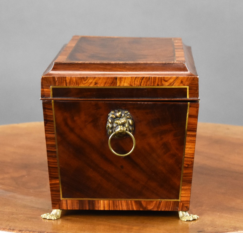 George III Mahogany Tea Caddy View III