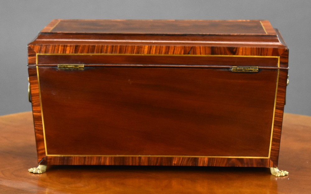 George III Mahogany Tea Caddy View V
