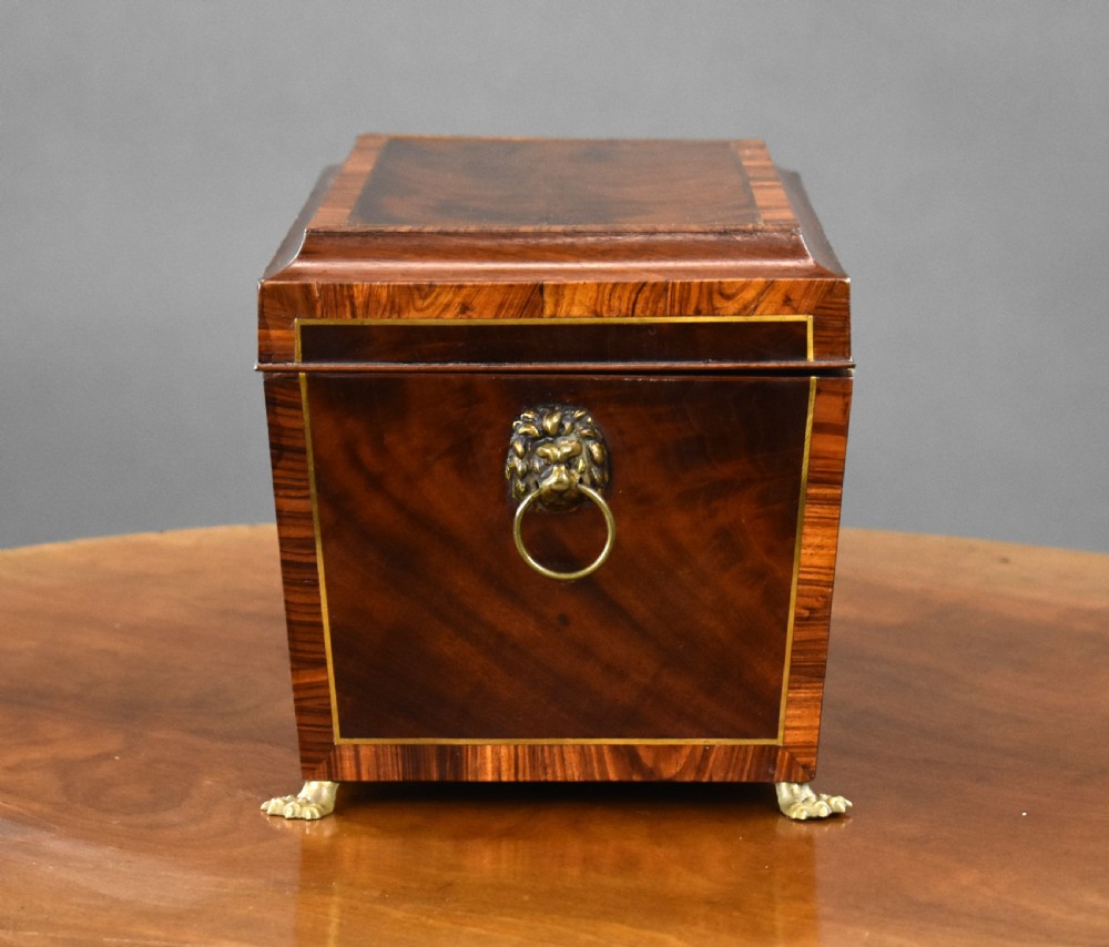 George III Mahogany Tea Caddy View VI