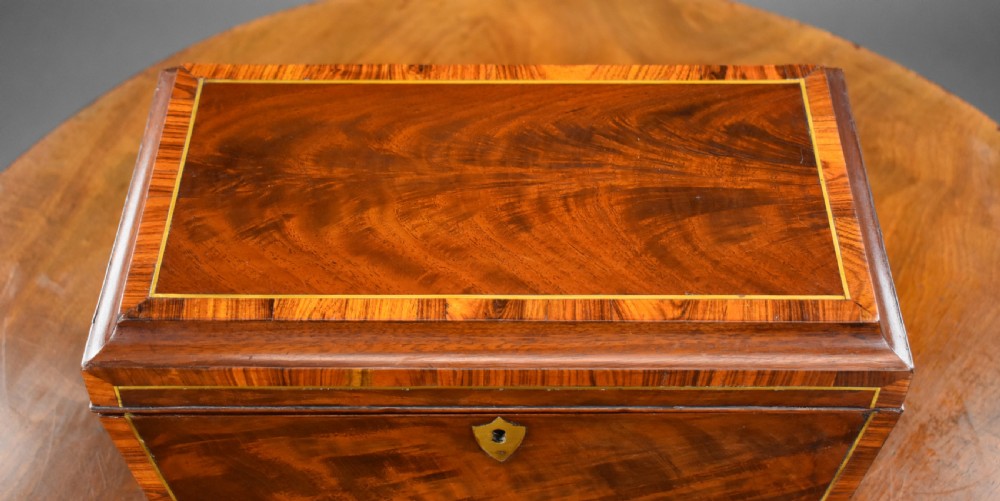 George III Mahogany Tea Caddy View VII