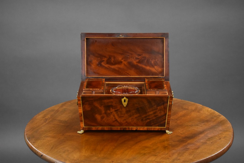 George III Mahogany Tea Caddy View VIII