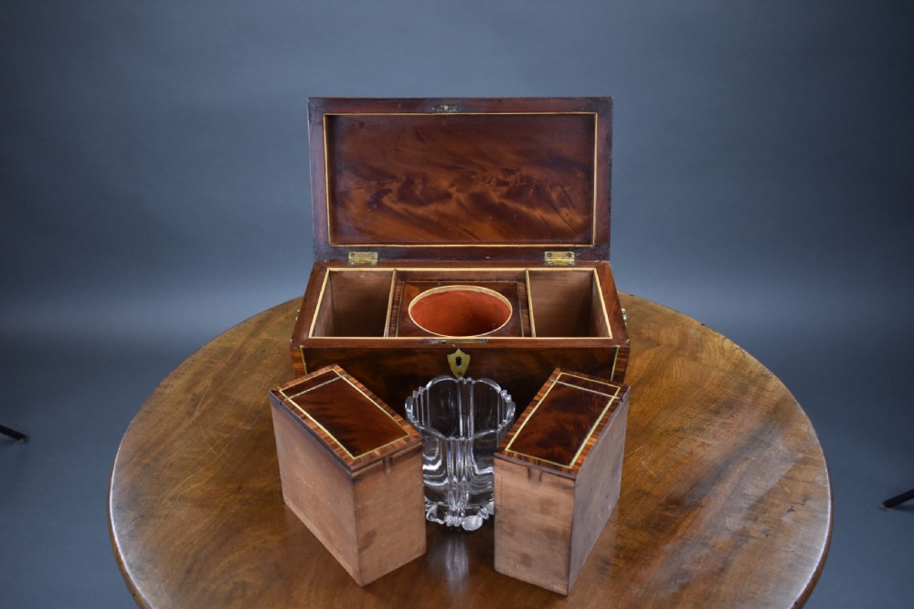 George III Mahogany Tea Caddy View X