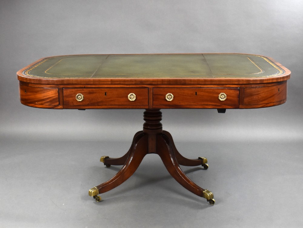 George III Mahogany Library Table View III