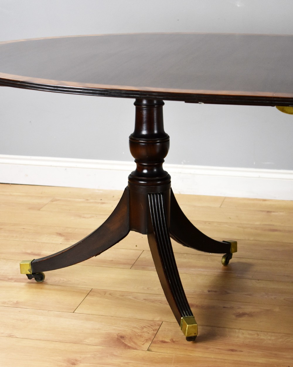 Regency Style Mahogany Pedestal Dining Table View III