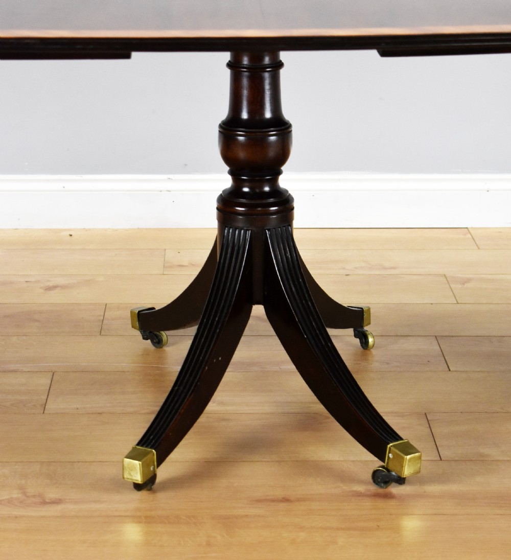 Regency Style Mahogany Pedestal Dining Table View IV
