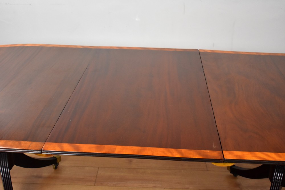 Regency Style Mahogany Pedestal Dining Table View VII