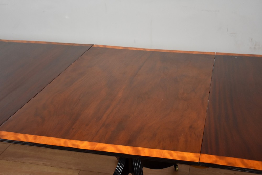 Regency Style Mahogany Pedestal Dining Table View VIII