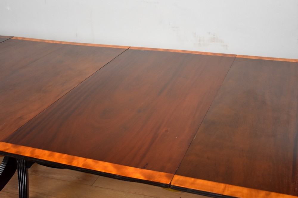 Regency Style Mahogany Pedestal Dining Table View IX