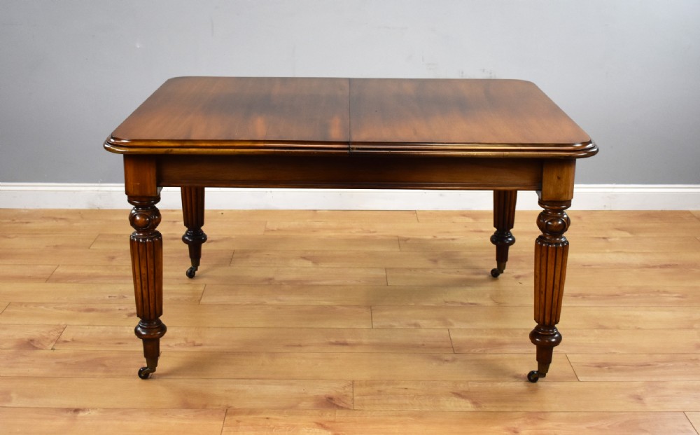 Victorian Mahogany Extending Dining Table & 10 Chairs View IV