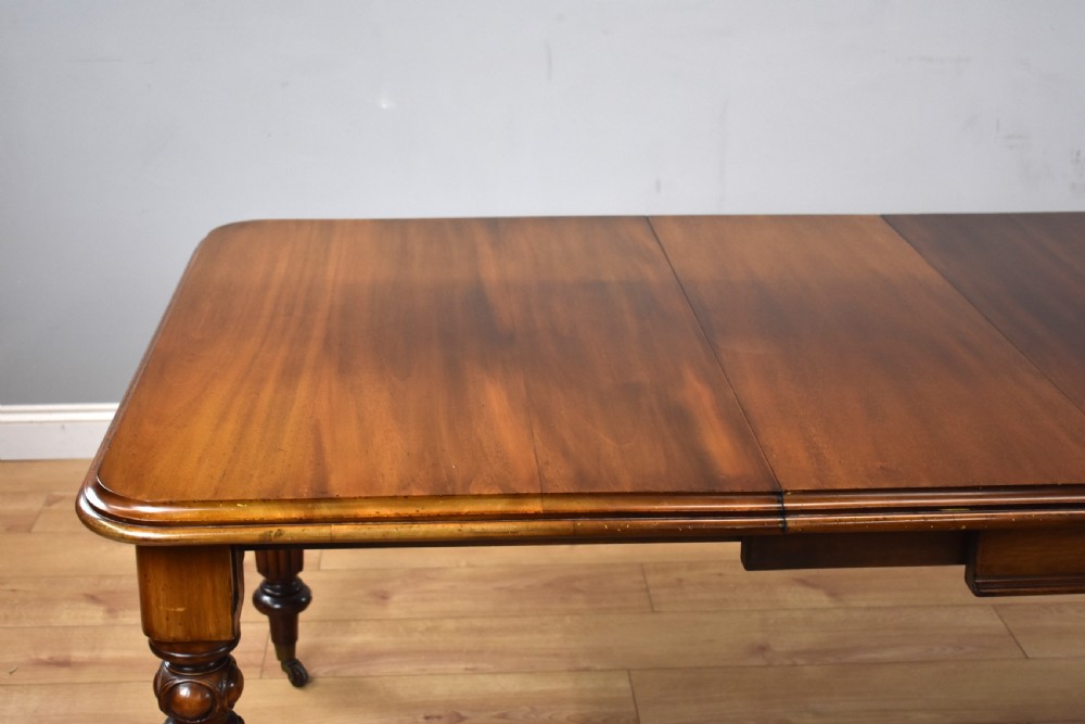 Victorian Mahogany Extending Dining Table & 10 Chairs View V
